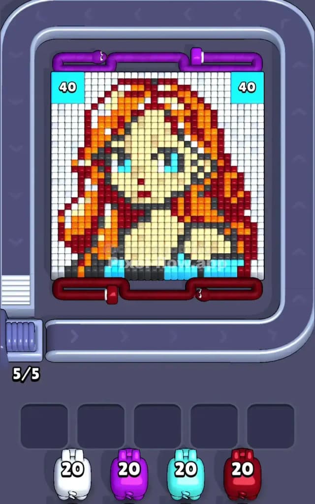 Pixel Flow Level 750 Gameplay