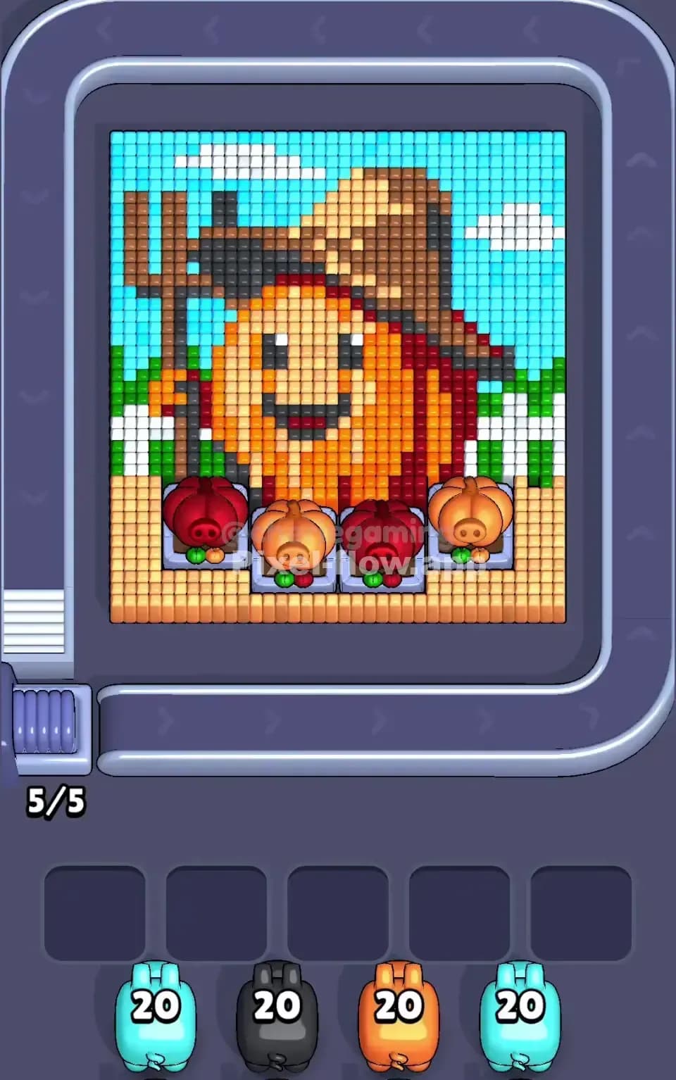 Pixel Flow Level 756 Screenshot