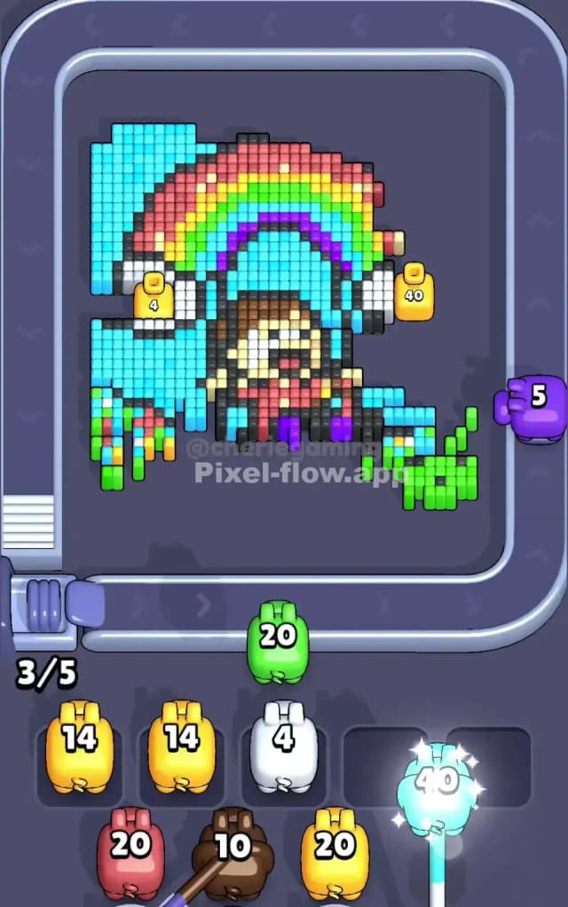 Pixel Flow Level 436 Solution 1
