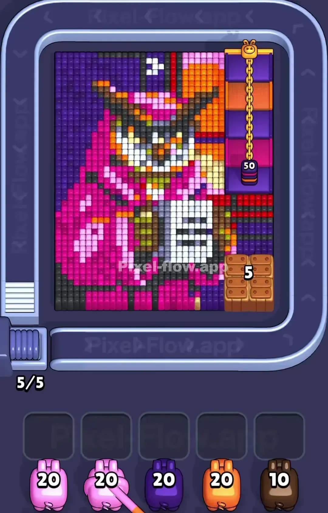 Pixel Flow Level 1550 Screenshot