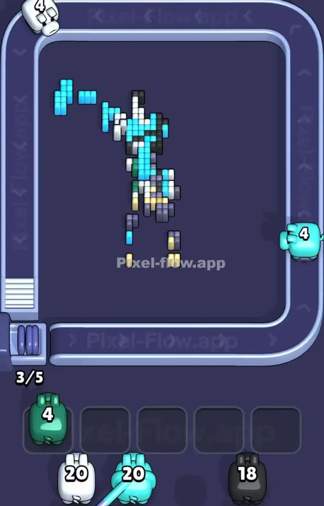 Pixel Flow Level 1571 Solution 3