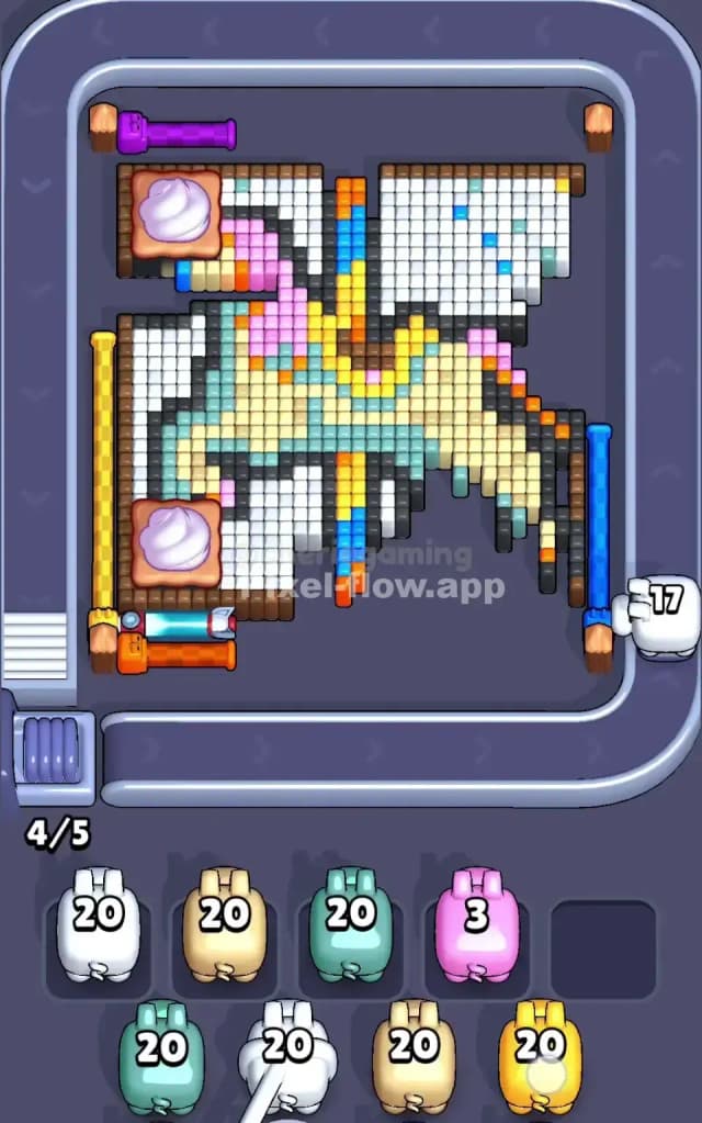 Pixel Flow Level 707 Solution 1