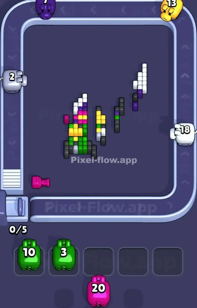 Pixel Flow Level 1069 Solution 3