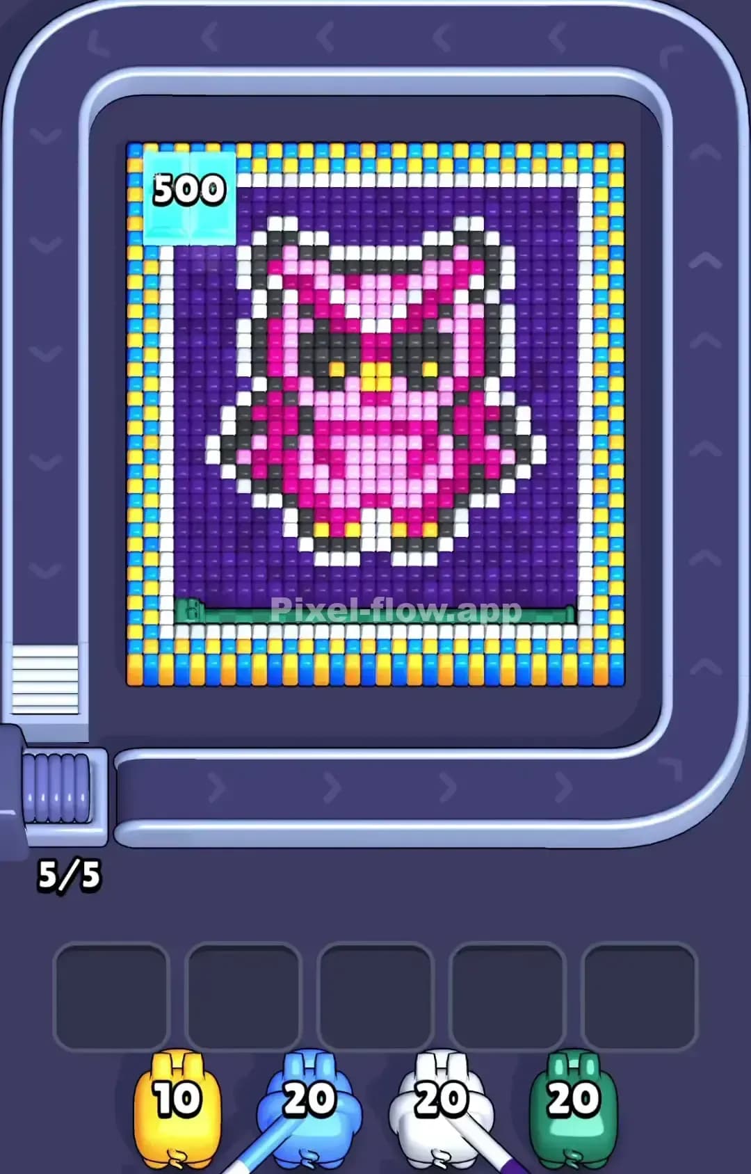 Pixel Flow Level 1040 Screenshot