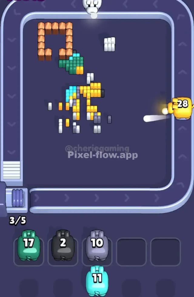 Pixel Flow Level 1886 Solution 3