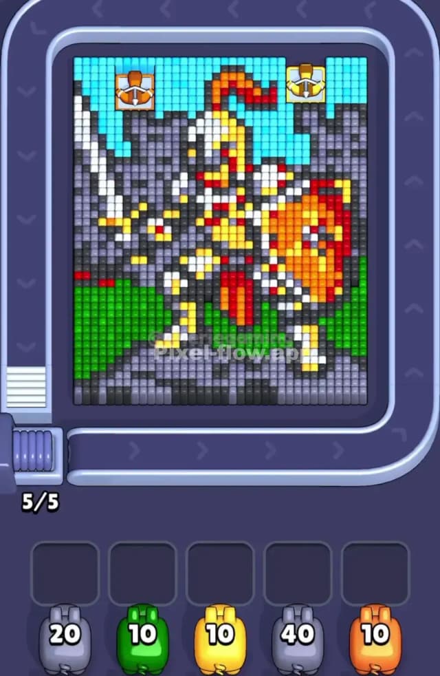 Pixel Flow Level 1844 Gameplay