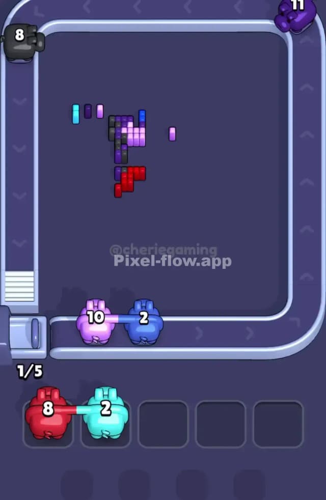 Pixel Flow Level 1869 Solution 3