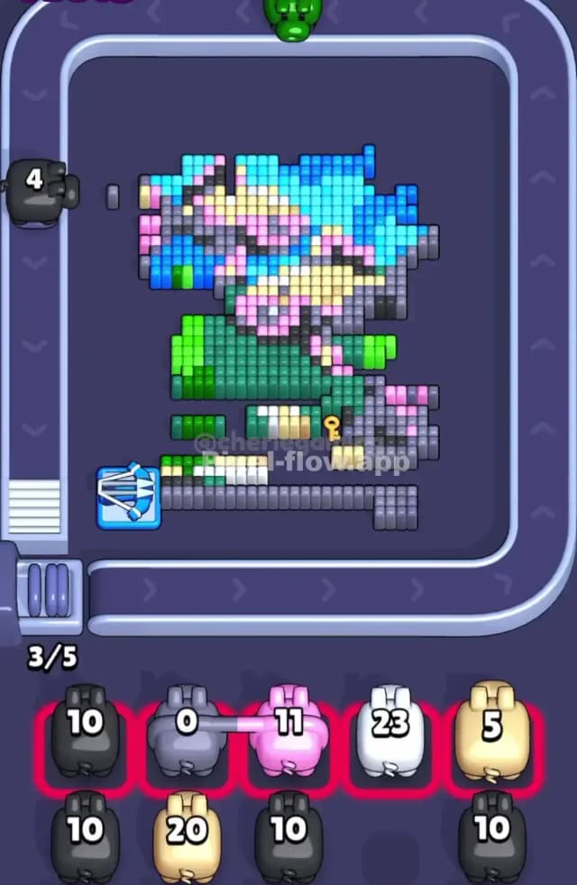 Pixel Flow Level 1673 Solution 2