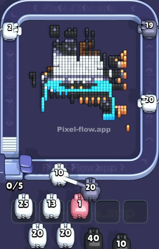 Pixel Flow Level 1542 Solution 1