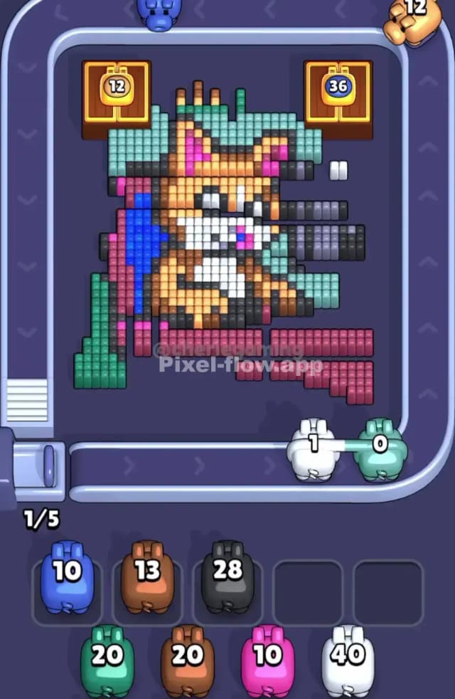 Pixel Flow Level 1805 Solution 2