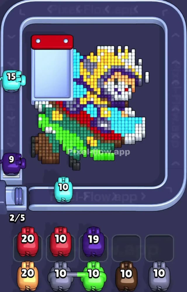 Pixel Flow Level 1407 Solution 1