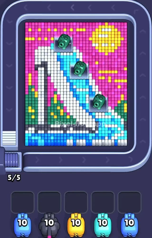 Pixel Flow Level 1154 Gameplay