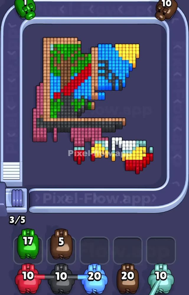 Pixel Flow Level 1063 Solution 2