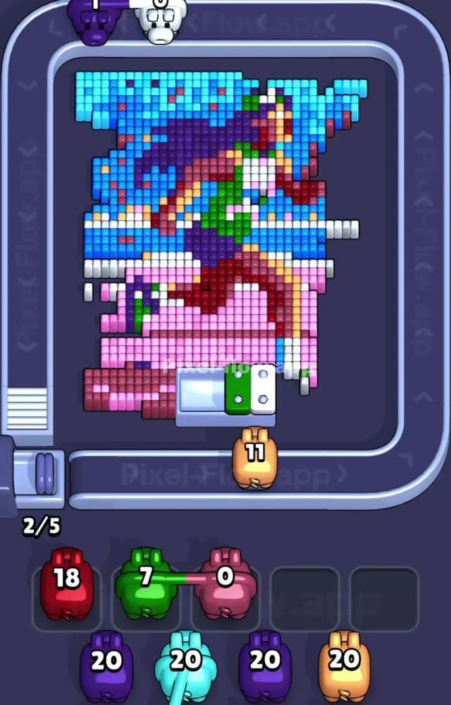 Pixel Flow Level 1417 Solution 1
