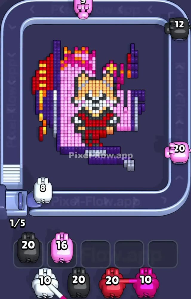 Pixel Flow Level 1557 Solution 2