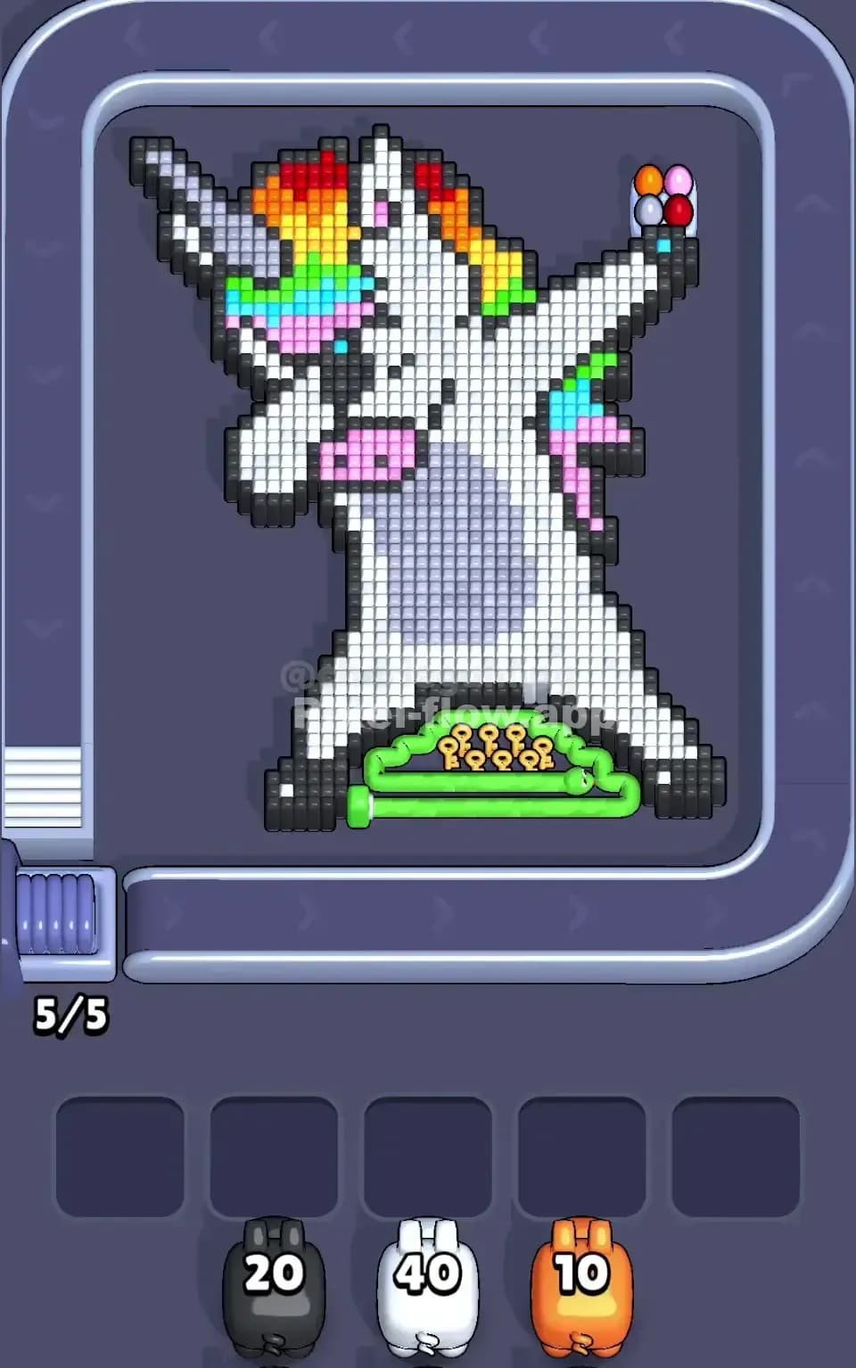 Pixel Flow Level 444 Screenshot