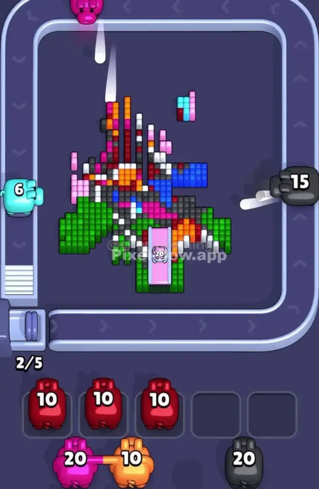 Pixel Flow Level 1867 Solution 2