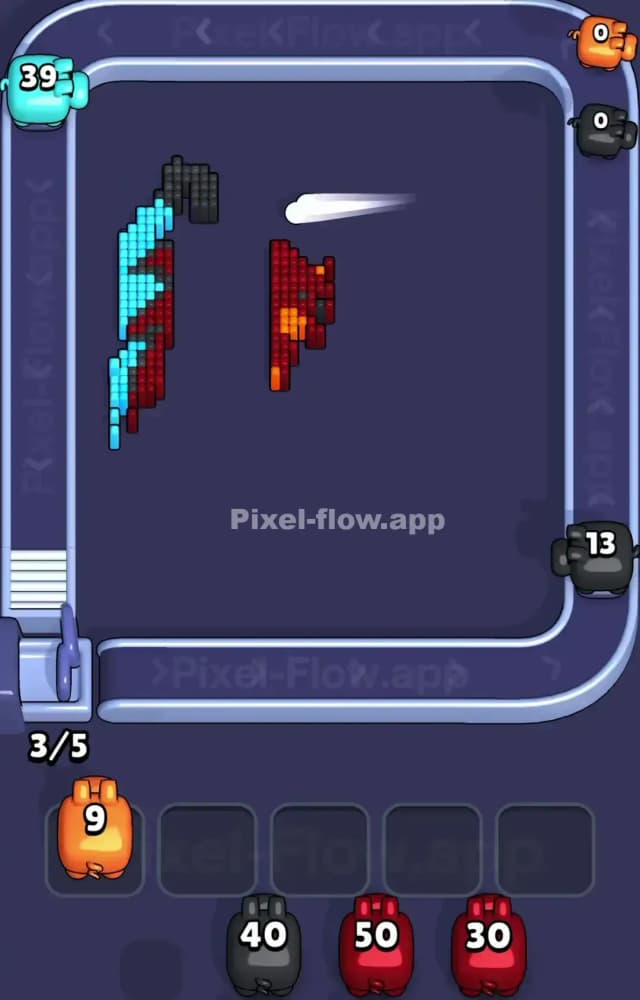 Pixel Flow Level 1198 Solution 3