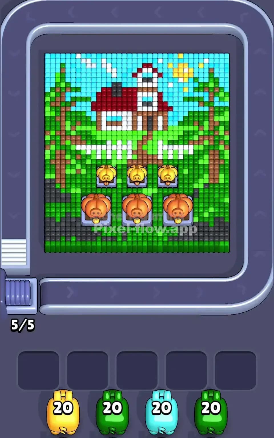 Pixel Flow Level 739 Screenshot
