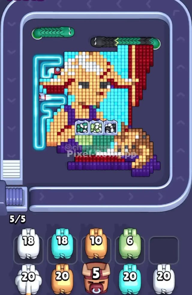 Pixel Flow Level 1770 Solution 1