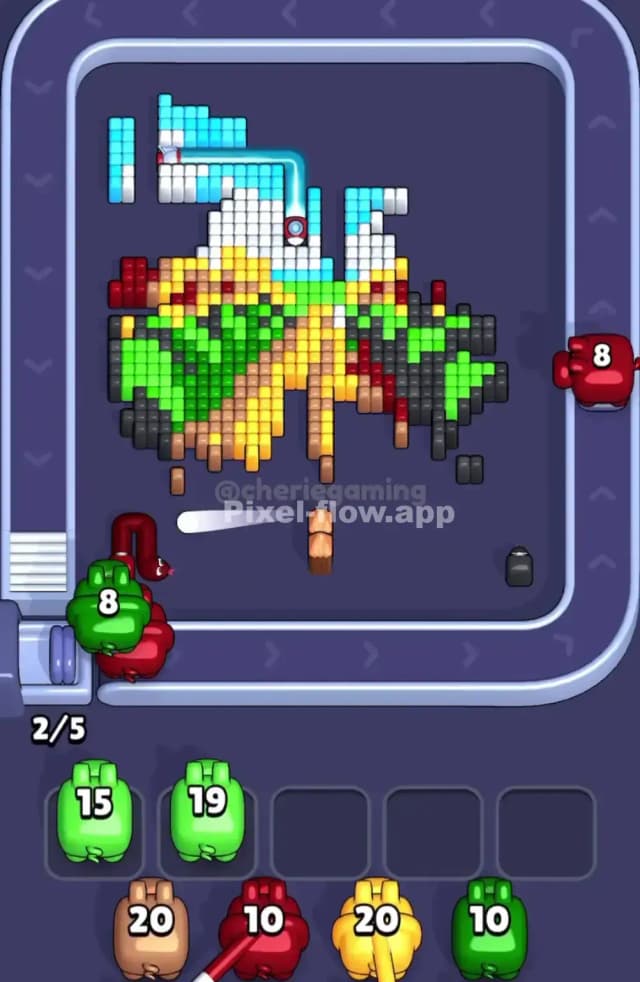 Pixel Flow Level 1852 Solution 2