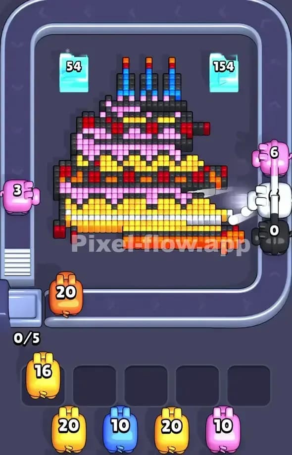 Pixel Flow Level 561 Solution 1