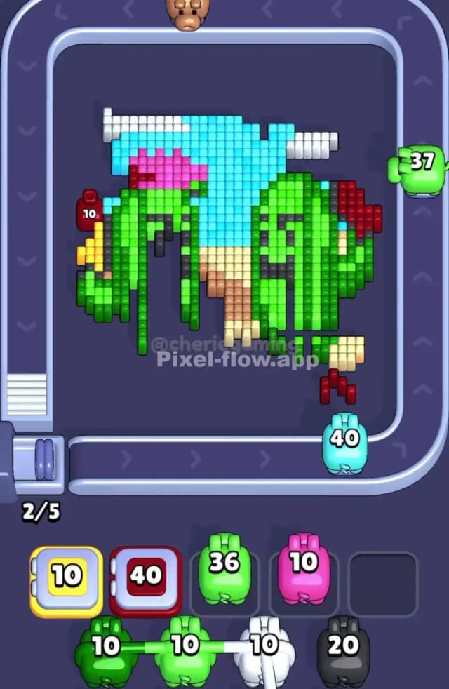 Pixel Flow Level 1893 Solution 2