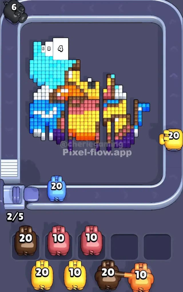 Pixel Flow Level 490 Solution 2