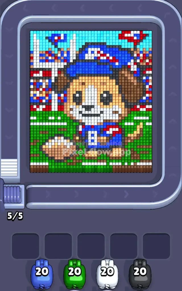 Pixel Flow Level 747 Gameplay