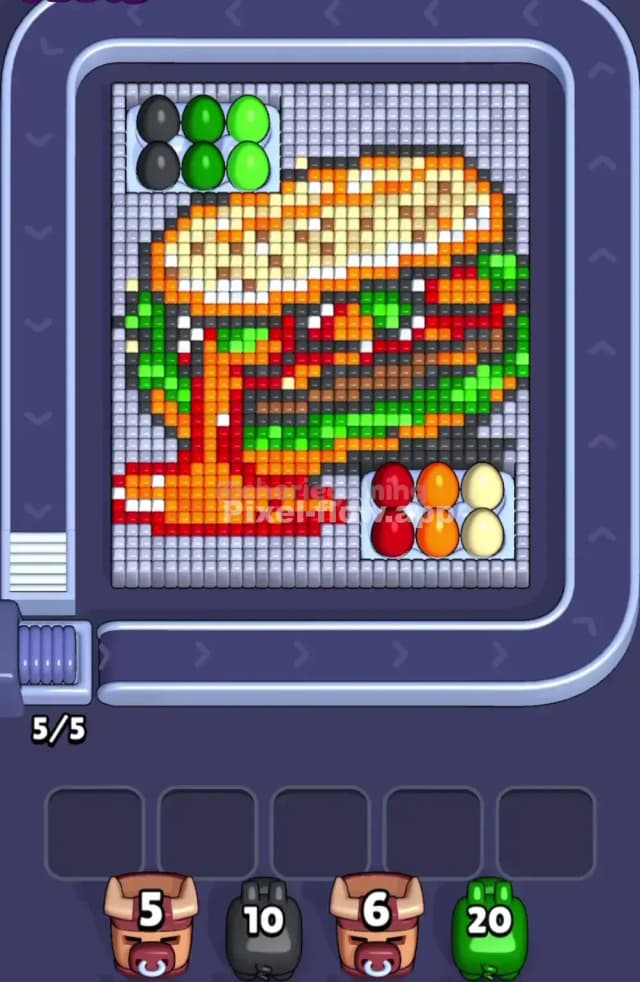 Pixel Flow Level 1879 Gameplay
