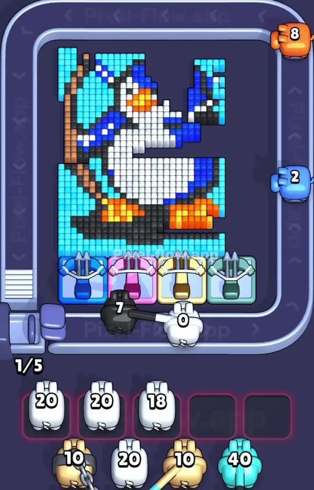 Pixel Flow Level 1505 Solution 1