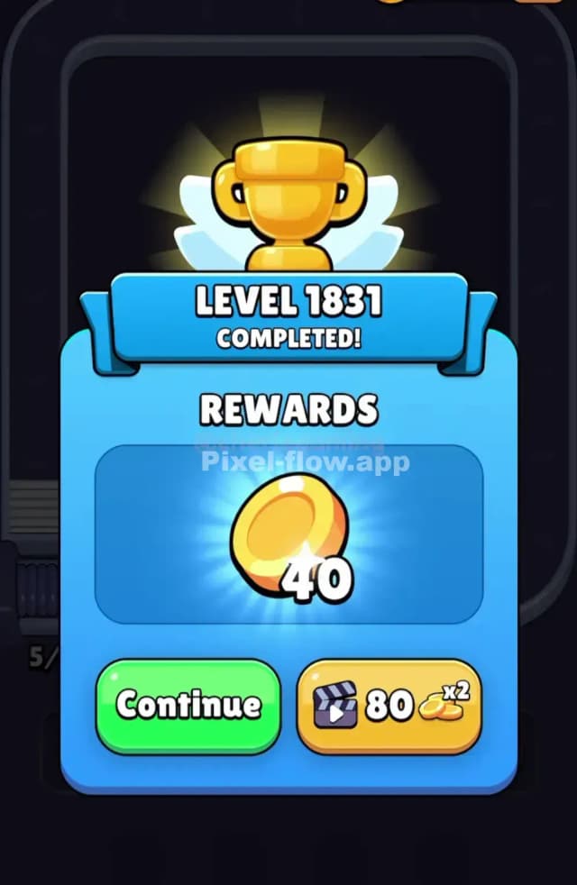 Pixel Flow Level 1831 Solution 3