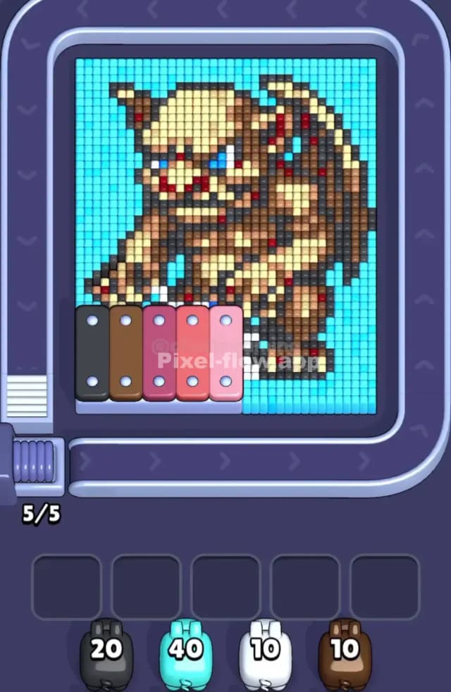 Pixel Flow Level 1845 Gameplay