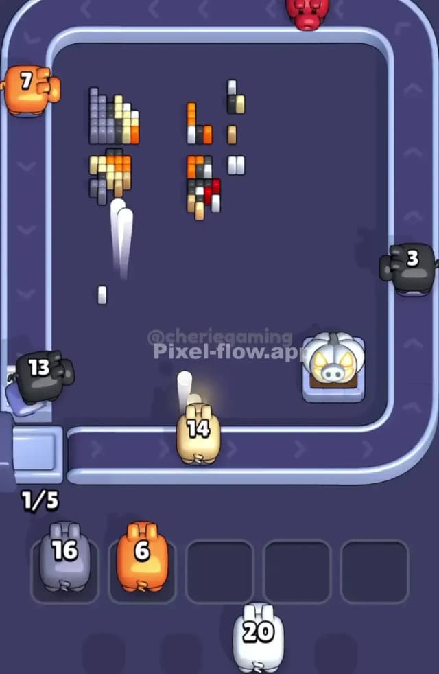 Pixel Flow Level 1855 Solution 3