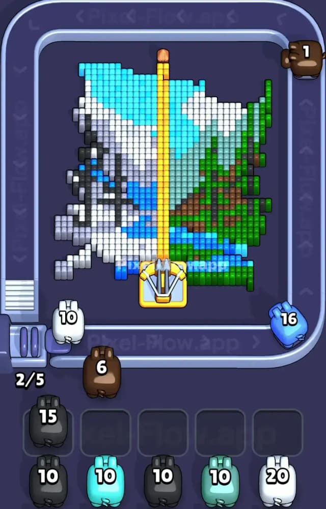 Pixel Flow Level 1572 Solution 1