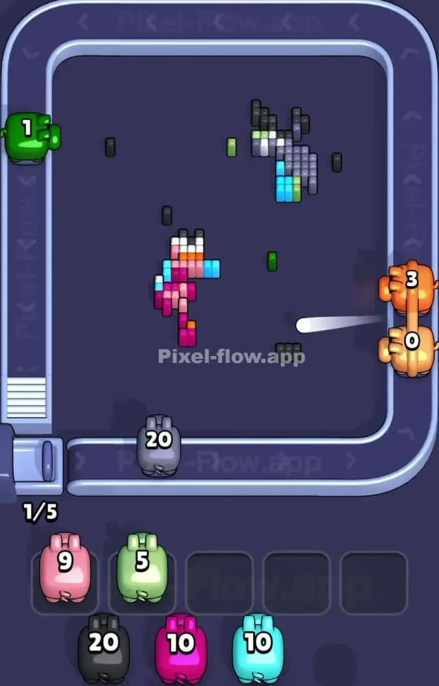 Pixel Flow Level 1433 Solution 3