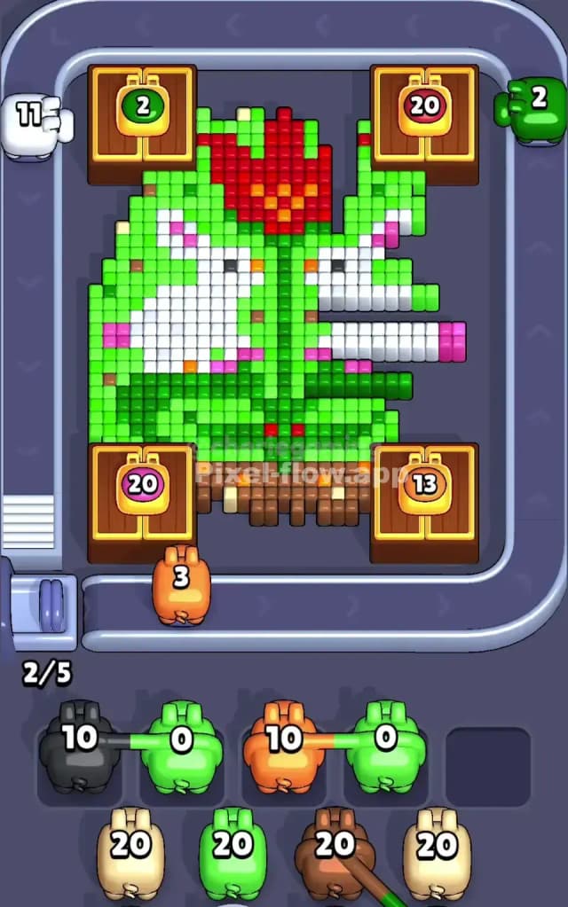 Pixel Flow Level 453 Solution 1