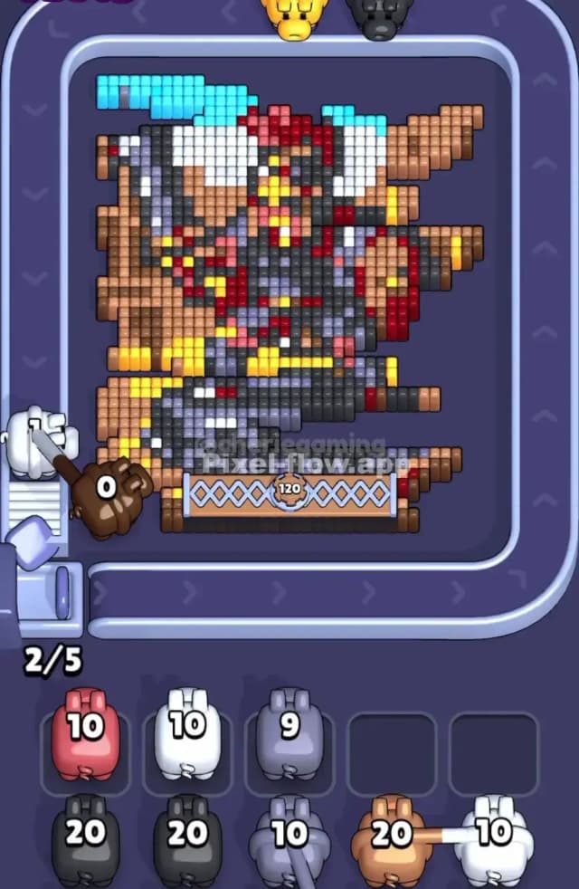Pixel Flow Level 1880 Solution 1