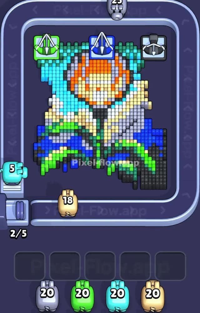 Pixel Flow Level 1536 Solution 1