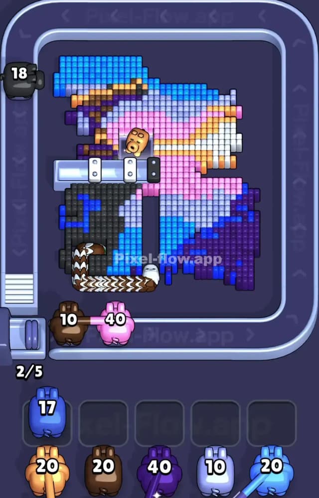 Pixel Flow Level 1537 Solution 1