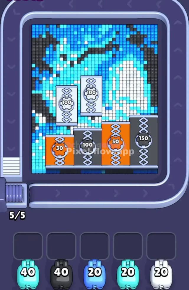 Pixel Flow Level 1602 Gameplay