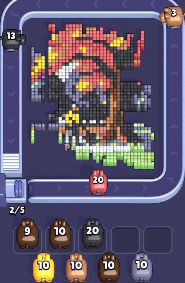 Pixel Flow Level 1898 Solution 1