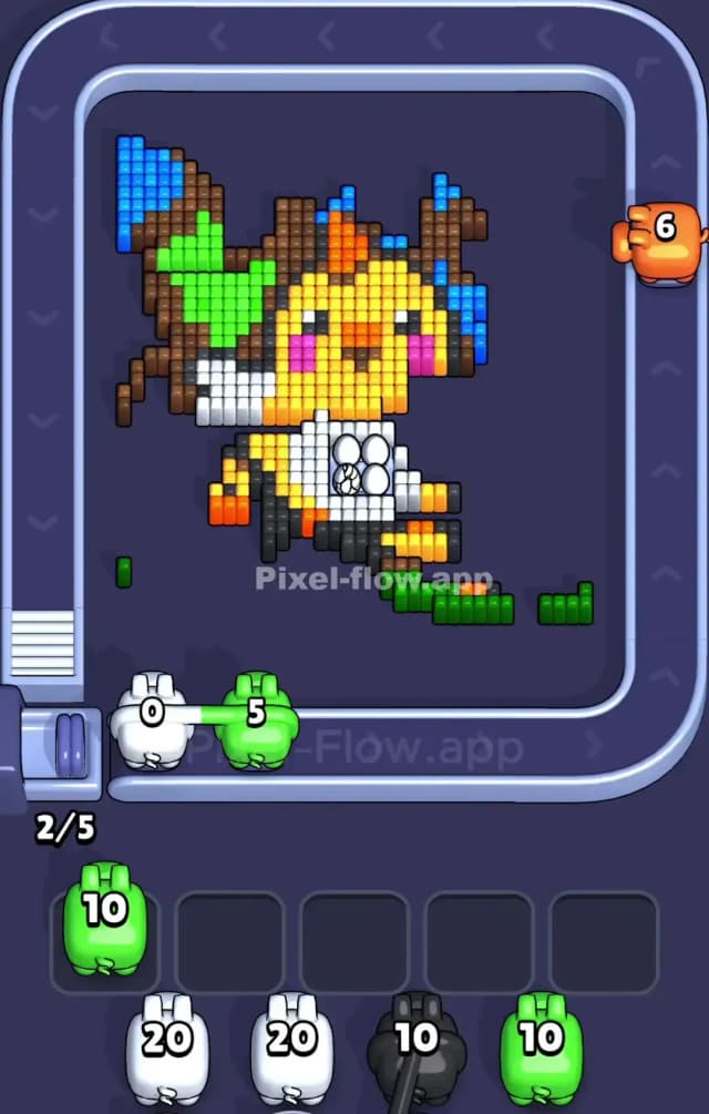 Pixel Flow Level 854 Solution 2