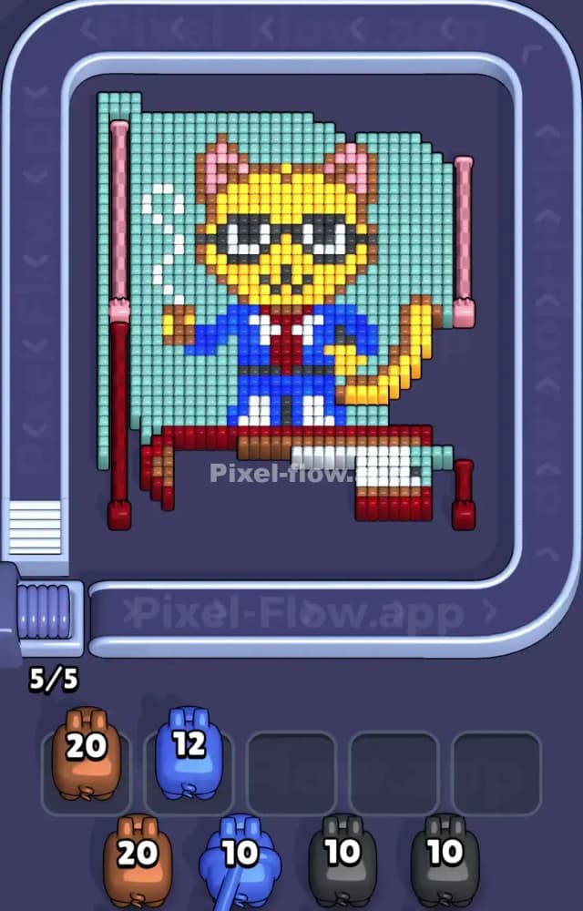 Pixel Flow Level 1089 Solution 1