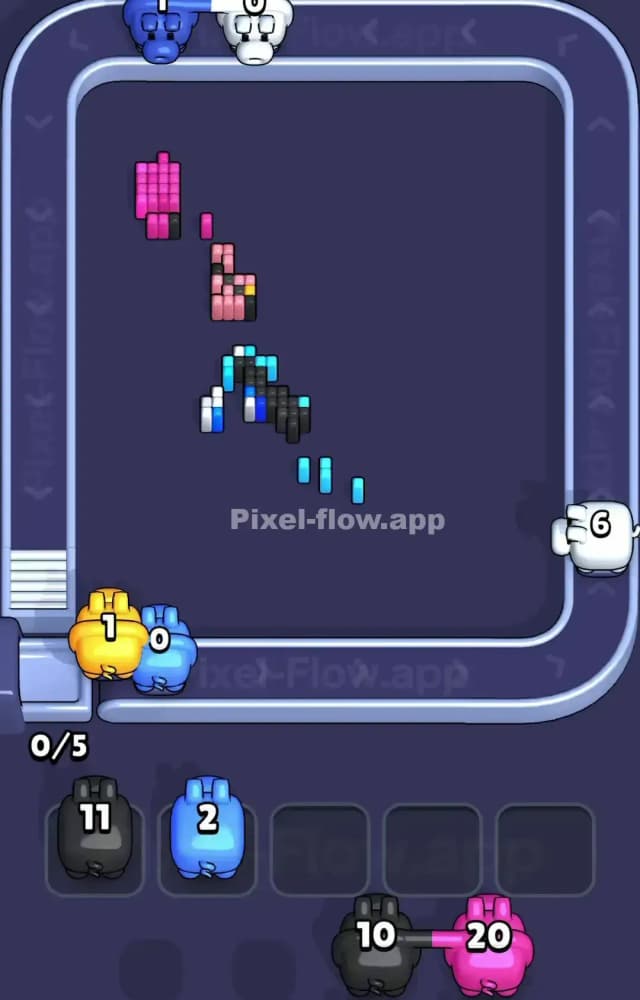 Pixel Flow Level 1543 Solution 3
