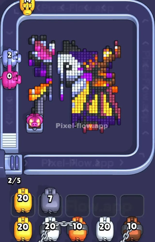 Pixel Flow Level 1524 Solution 2