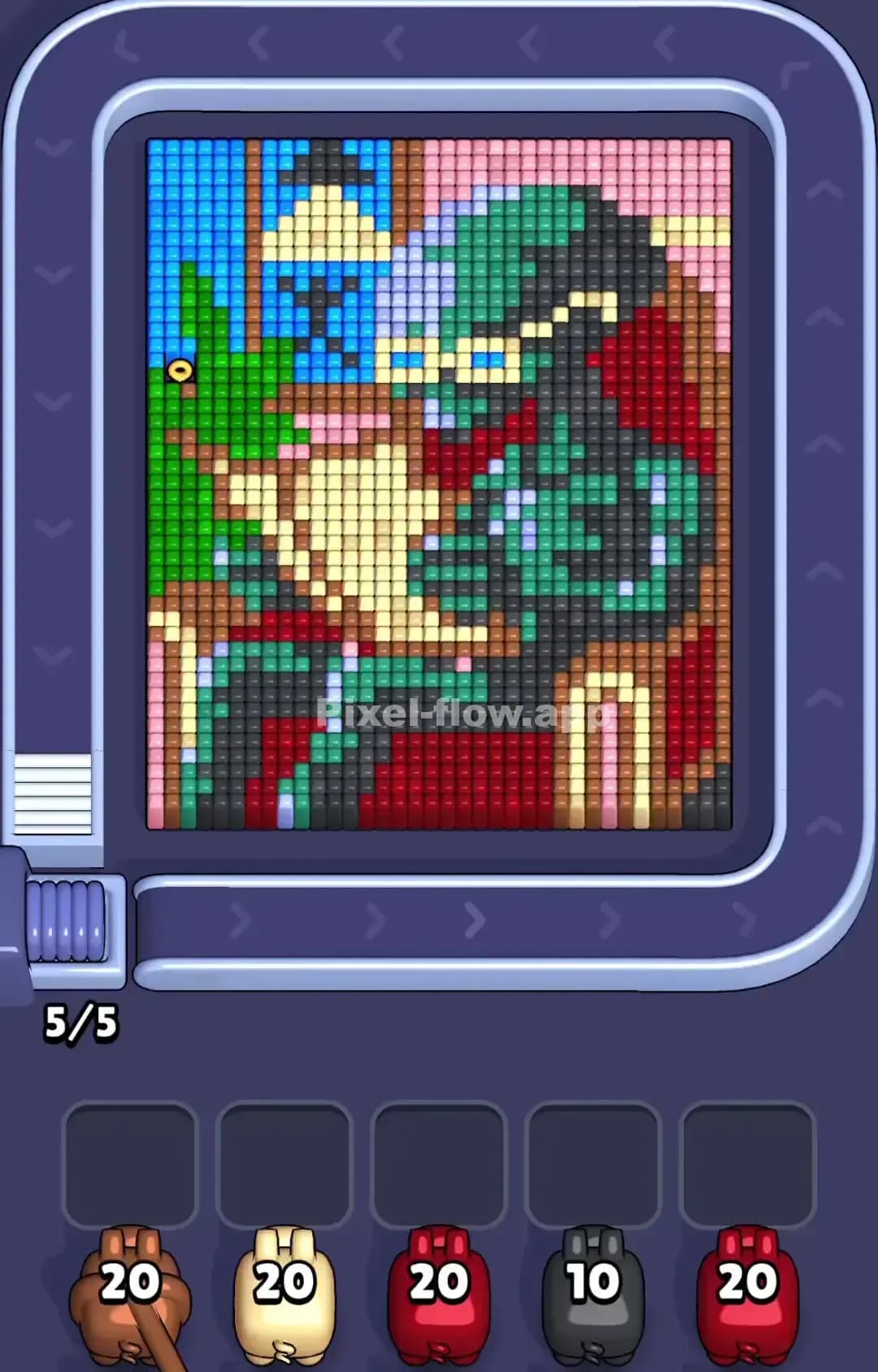 Pixel Flow Level 1077 Screenshot