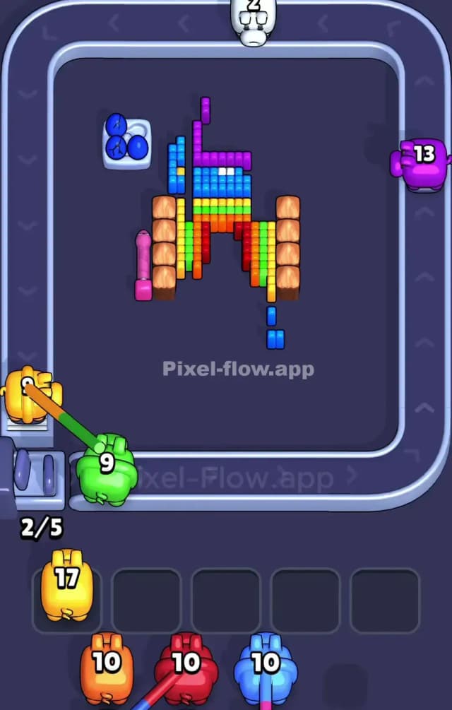 Pixel Flow Level 823 Solution 3