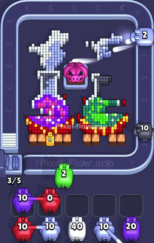 Pixel Flow Level 819 Solution 2