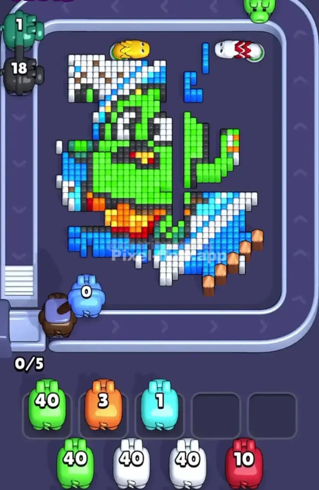 Pixel Flow Level 1828 Solution 2